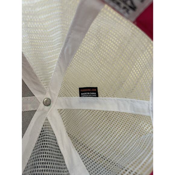 Hawaiian Trucker Hat Tropical Pink Fishing Gorpcore Colorful Skater Surfer NWOT - Picture 10 of 10